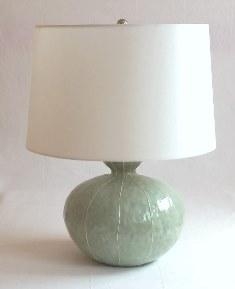 gourd lamp, celadon